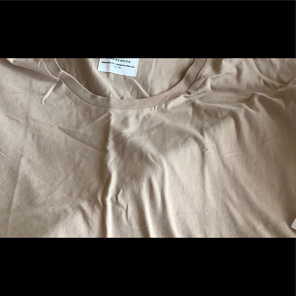Parachute Organic Cotton Tee Lounge Tan Bisque XS S M L XL